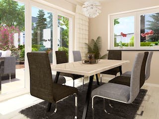 Massivhaus Bungalow BL 135 Variante K von Baudirekt, Bungalow Innenansicht 8