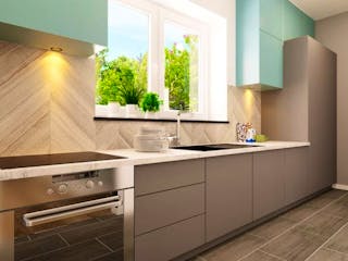 Massivhaus Bungalow BL 95 Variante T von Baudirekt, Bungalow Innenansicht 9