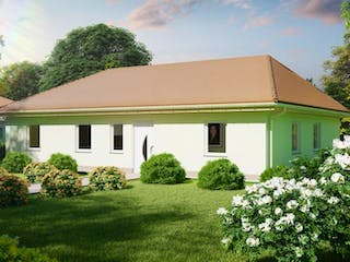 Massivhaus Bungalow LÜNEBURG von Aktuell Bau, Bungalow Außenansicht 2