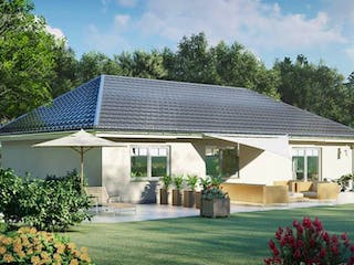 Massivhaus Bungalow PARADIES von Aktuell Bau, Bungalow Außenansicht 2