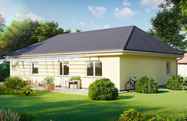 Massivhaus Bungalow PYRMONT von Aktuell Bau, Bungalow Außenansicht 1