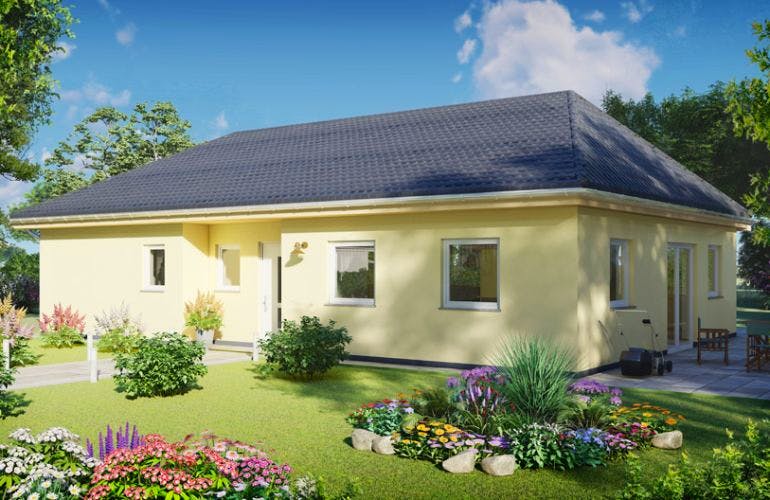 Massivhaus Bungalow PYRMONT von Aktuell Bau, Bungalow Außenansicht 2