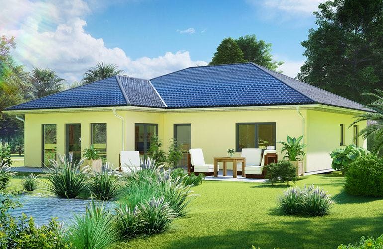Massivhaus Bungalow RANGSDORF von Aktuell Bau, Bungalow Außenansicht 2