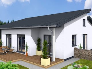 Massivhaus Bungalow Residenz 110 PD von Wäller-Haus Schlüsselfertig ab 299900€, Bungalow Außenansicht 1