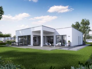 Massivhaus BUNGALOW SELECT von Kern-Haus Chemnitz Schlüsselfertig ab 382900€, Bungalow Außenansicht 1