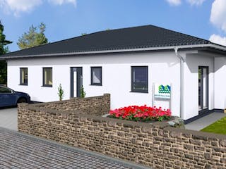 Massivhaus Bungalow Vita 115 WD von Wäller-Haus Schlüsselfertig ab 304900€, Bungalow Außenansicht 1
