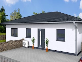 Massivhaus Bungalow Vita 80 WD von Wäller-Haus Schlüsselfertig ab 219900€, Bungalow Außenansicht 3
