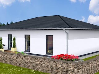 Massivhaus Bungalow VITA 95 WD von Wäller-Haus Schlüsselfertig ab 239900€, Bungalow Außenansicht 3