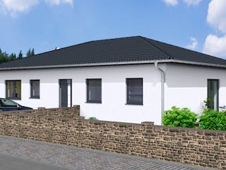 Massivhaus Bungalow VITA 95 WD von Wäller-Haus Schlüsselfertig ab 239900€, Bungalow Außenansicht 1