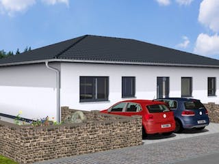 Massivhaus Bungalow VITA 95 WD von Wäller-Haus Schlüsselfertig ab 239900€, Bungalow Außenansicht 2