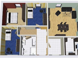 Massivhaus Bungalow VITA 95 WD von Wäller-Haus Schlüsselfertig ab 239900€, Bungalow Grundriss 1