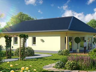 Massivhaus Bungalow WETTIN von Aktuell Bau, Bungalow Außenansicht 2