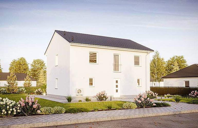 Massivhaus Calvus 631 von Heinz von Heiden Schlüsselfertig ab 248474€, Außenansicht 2