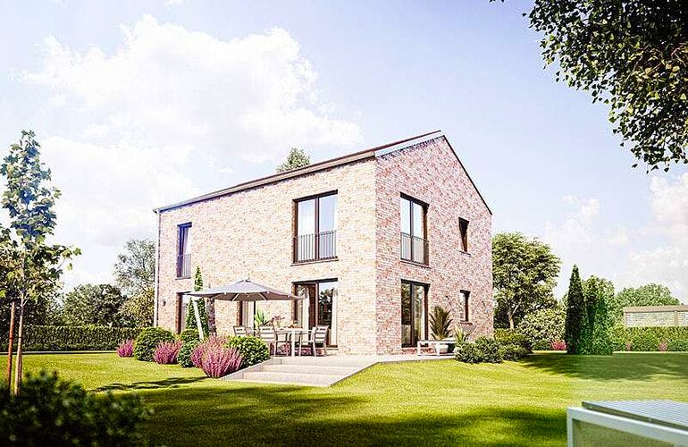 Massivhaus Calvus 633 von Heinz von Heiden Schlüsselfertig ab 248474€, Außenansicht 1