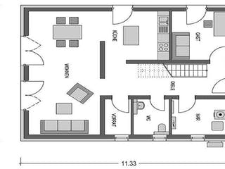 Massivhaus Calvus 633 von Heinz von Heiden Zentrale Schlüsselfertig ab 332763.4€, Satteldach-Klassiker Grundriss 4