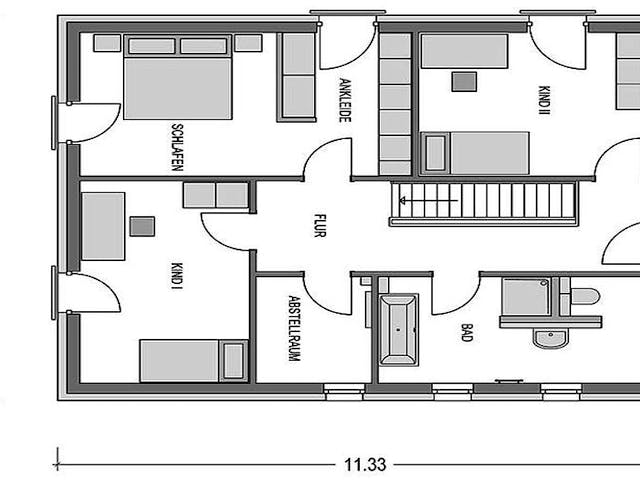 Massivhaus Calvus 633 von Heinz von Heiden Schlüsselfertig ab 335324€, Satteldach-Klassiker Grundriss 3