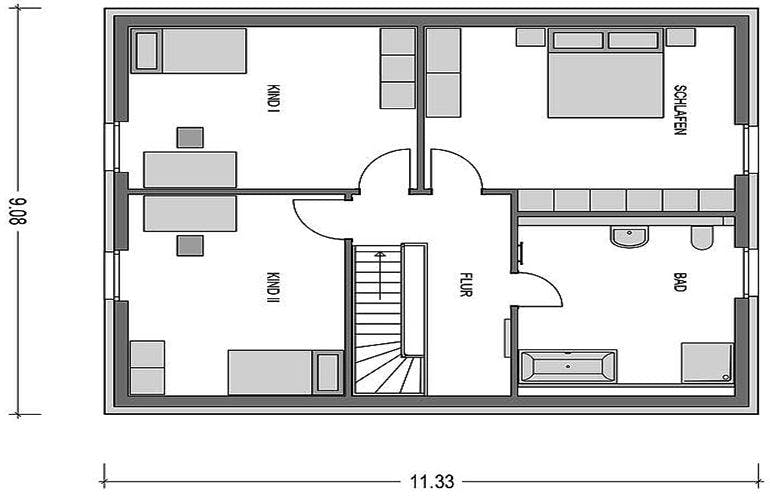 Massivhaus Calvus 634 (inactive) von Heinz von Heiden, Grundriss 1