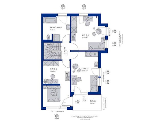 Fertighaus CELEBRATION 122 V3 XL von Bien-Zenker Schlüsselfertig ab 421754€, Satteldach-Klassiker Grundriss 1 Fertighaus CELEBRATION 122 V3 XL von Bien-Zenker Schlüsselfertig ab 421754€, Satteldach-Klassiker Grundriss 1