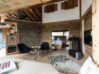 Blockhaus Chalet Tirolia von TIROLIA, Bungalow Innenansicht 2