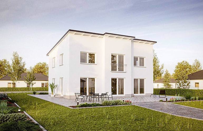 Massivhaus Cirro 530 von Heinz von Heiden, Außenansicht 2