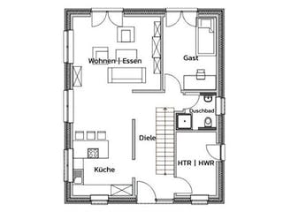 Massivhaus CITY XL von Kagebau, Stadtvilla Grundriss 2