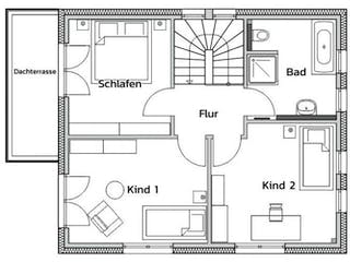 Massivhaus CUBE-M von Kagebau, Cubushaus Grundriss 1