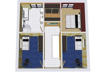 Massivhaus CUBUS 125 FD von Wäller-Haus Schlüsselfertig ab 272900€, Grundriss 1