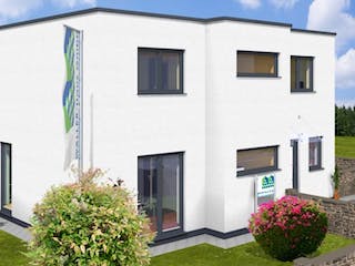 Massivhaus CUBUS 150 FD von Wäller-Haus Schlüsselfertig ab 299900€,  Außenansicht 4
