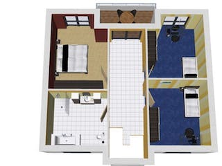 Massivhaus CUBUS 150 FD von Wäller-Haus Schlüsselfertig ab 299900€,  Grundriss 1