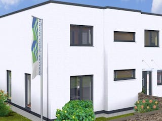 Massivhaus CUBUS 160 FD von Wäller-Haus Schlüsselfertig ab 329900€,  Außenansicht 2