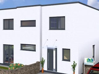 Massivhaus CUBUS 160 FD von Wäller-Haus Schlüsselfertig ab 329900€,  Außenansicht 3