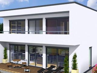 Massivhaus CUBUS 160 FD von Wäller-Haus Schlüsselfertig ab 329900€,  Außenansicht 1