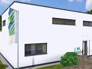 Massivhaus CUBUS 200 FD von Wäller-Haus Schlüsselfertig ab 379900€, Außenansicht 4