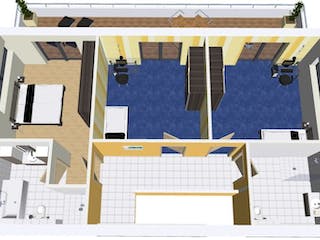Massivhaus CUBUS 200 FD von Wäller-Haus Schlüsselfertig ab 379900€, Grundriss 1
