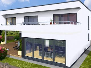 Massivhaus CUBUS 225 FD von Wäller-Haus Schlüsselfertig ab 399900€, Cubushaus Außenansicht 4