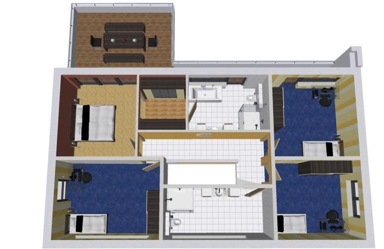 Massivhaus CUBUS 225 FD von Wäller-Haus Schlüsselfertig ab 399900€, Cubushaus Grundriss 1