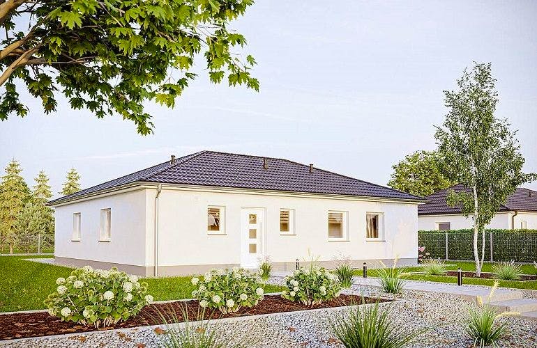 Massivhaus Cumulus 541 von Heinz von Heiden Schlüsselfertig ab 195975€, Bungalow Außenansicht 1