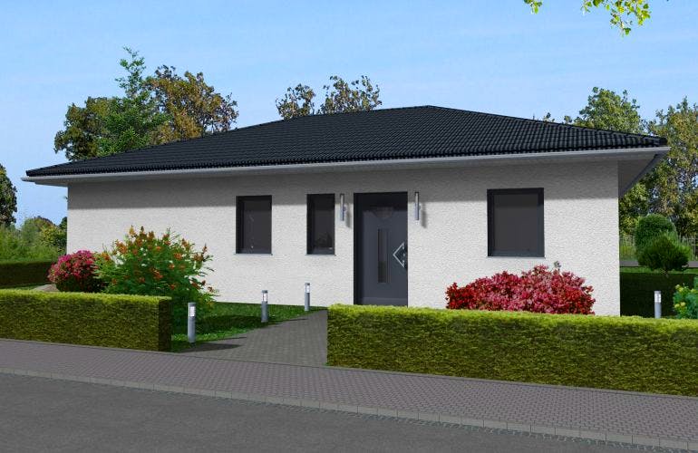 Massivhaus Cuxhaven 100 von PRO-IM Neo, Bungalow Außenansicht 1