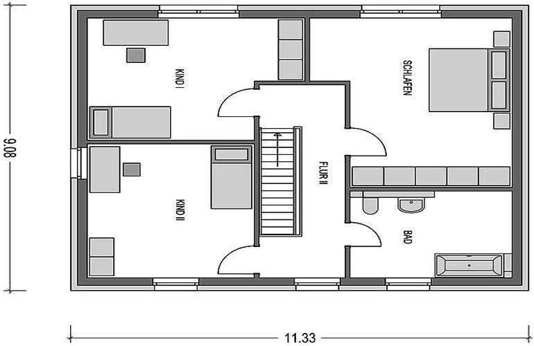 Massivhaus Das unverbesserliche C630 von Heinz von Heiden, Grundriss 1