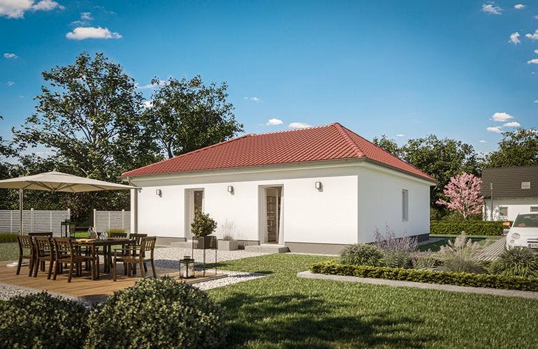 Massivhaus Der Unveränderliche B82 von Heinz von Heiden, Bungalow Außenansicht 1