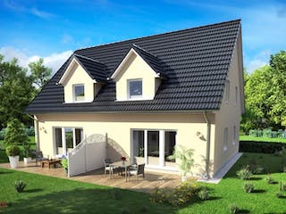 Massivhaus DH Duett 110 von Rostow Massivhaus,  Außenansicht 1