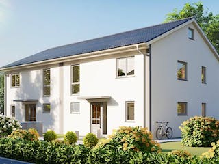 Massivhaus Doppelhaus ALTENBERG von Aktuell Bau,  Außenansicht 2
