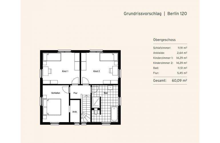 Massivhaus Doppelhaus Berlin von Rostow Massivhaus, Stadtvilla Grundriss 1