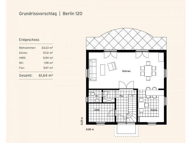 Massivhaus Doppelhaus Berlin von Rostow Massivhaus, Stadtvilla Grundriss 2