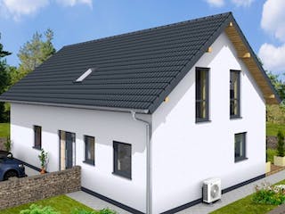 Massivhaus Doppelhaus DUO 175 mit ELW von Wäller-Haus Schlüsselfertig ab 309900€,  Außenansicht 4