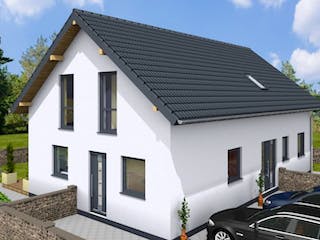Massivhaus Doppelhaus DUO 175 mit ELW von Wäller-Haus Schlüsselfertig ab 309900€,  Außenansicht 3
