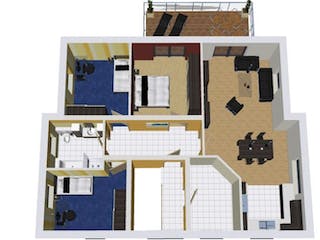 Massivhaus Doppelhaus DUO 200 mit Pultdach von Wäller-Haus Schlüsselfertig ab 359900€,  Grundriss 2