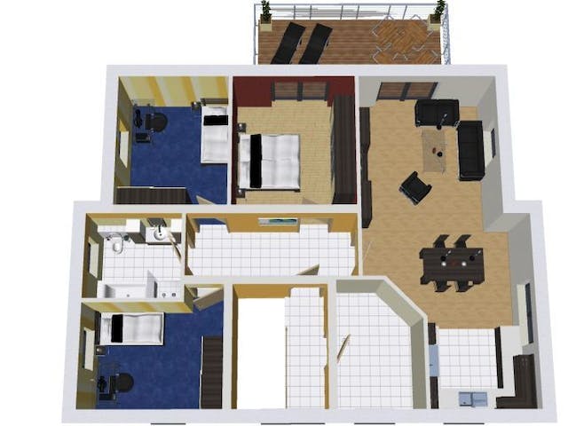 Massivhaus Doppelhaus DUO 200 mit Pultdach von Wäller-Haus Schlüsselfertig ab 359900€,  Grundriss 2