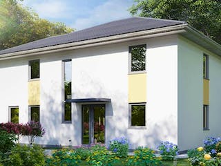 Massivhaus Doppelhaus SCHNEEBERG von Aktuell Bau, Außenansicht 2