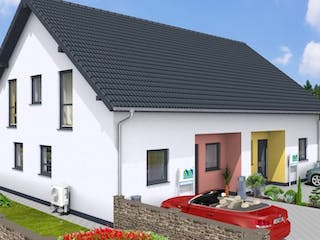 Massivhaus Doppelhaus TWIN 120 SD-FDG von Wäller-Haus Schlüsselfertig ab 264900€,  Außenansicht 1